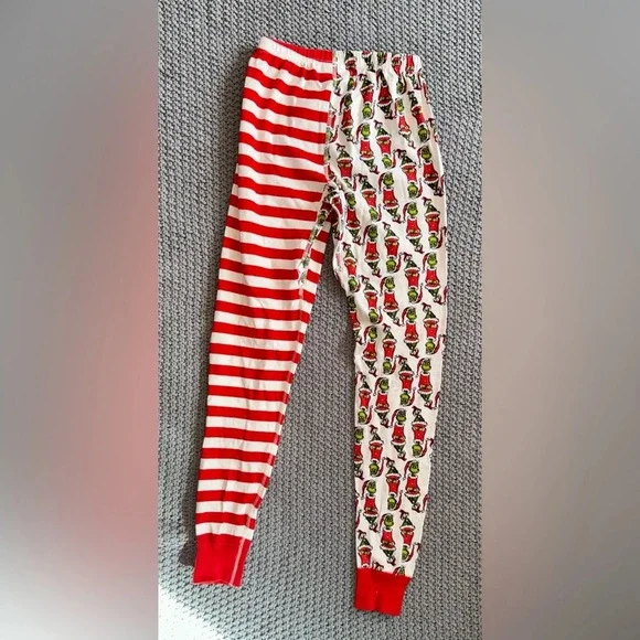Hanna Andersson Womens Grinch Christmas Striped Pajama Pants Size XS Red - Picture 5 of 5
